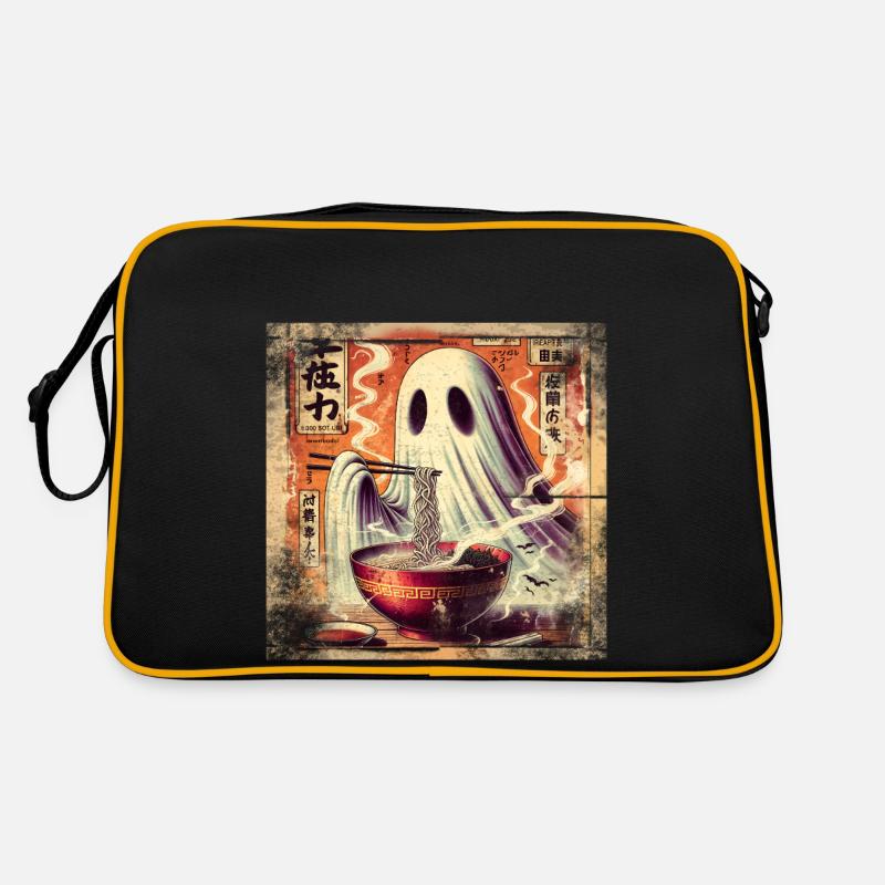 Ramen Ghost Grunge Poster Style Retro Bag