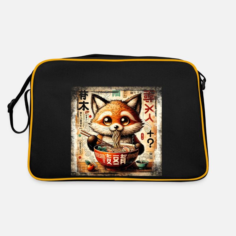 Ramen Fox Grunge Style d’affiche Sac Retro