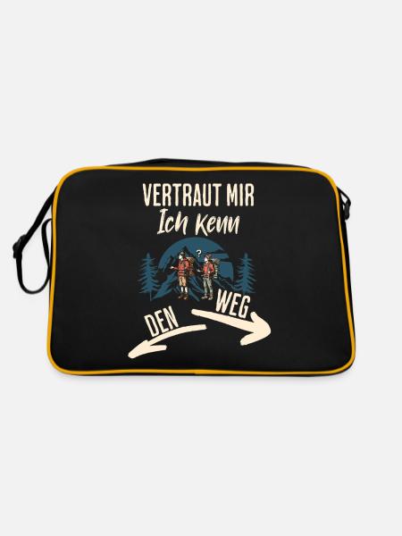 Wander - Retro Bag - black/gold - Back