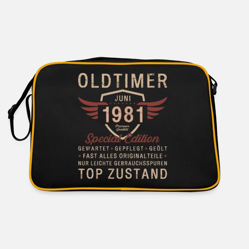 44th Birthday Oldtimer June 1981 Retro Bag