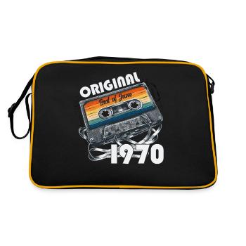 55ème Anniversaire Original Juin Millésime 1970 - Sac Retro - noir/or - Dos