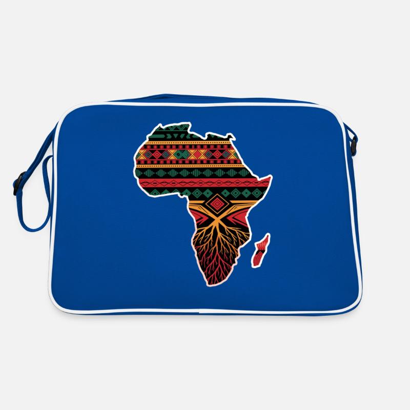 African Pattern Card with Roots Retro Bag