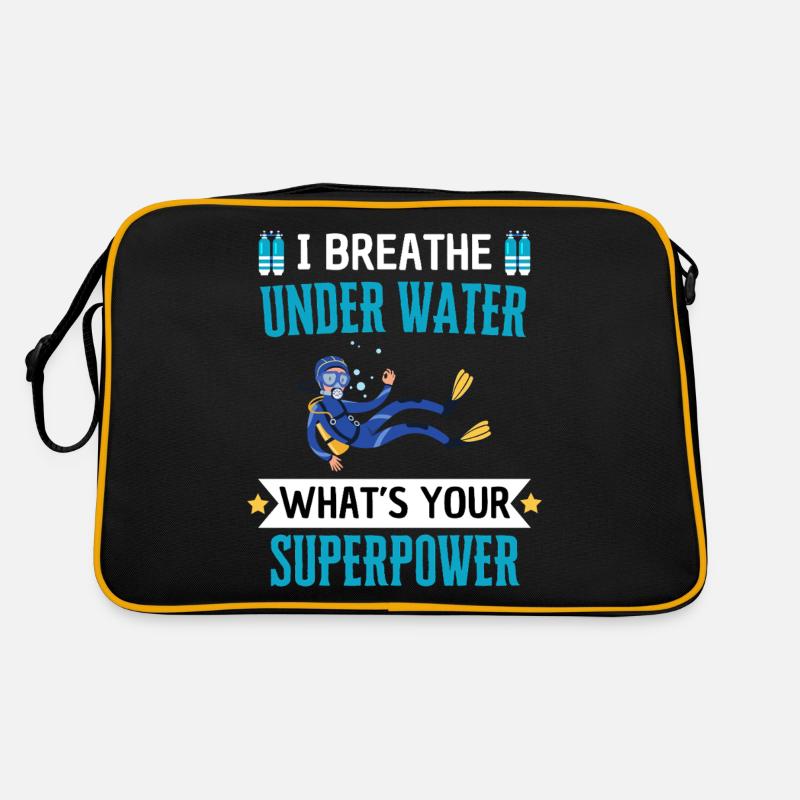 Diver saying for hobby divers Retro Bag