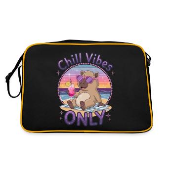 Chill Vibes Only Escapade estivale à la plage - Sac Retro - noir/or - Dos