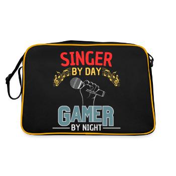 Zocker & Sänger Gaming Gesangverein - Sac Retro - noir/or - Dos