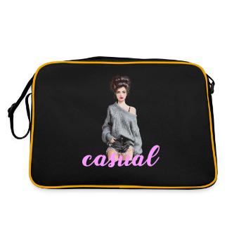 Un look décontracté avec style et confiance - Sac Retro - noir/or - Dos