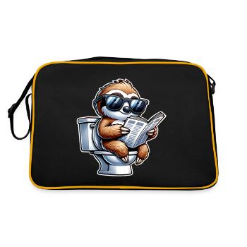Journal de toilette paresseux - Sac Retro - noir/or - Dos