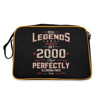 25ème anniversaire cadeau mari Original juillet 2000 - Sac Retro - noir/or - Dos