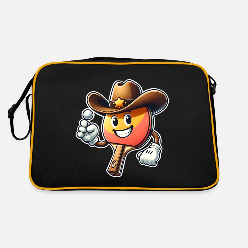 Ping-pong - Sac Retro - noir/or