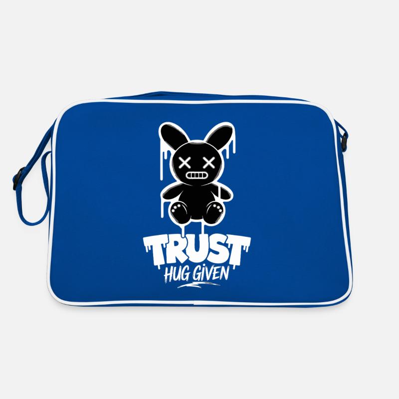Trust Hug Given Lustiger Hase Retro Tasche