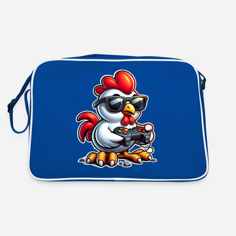 Poulet Gaming Gamer Nerd Sac Retro