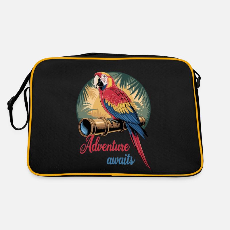 L’aventure du perroquet attend la jungle du télescope Sac Retro