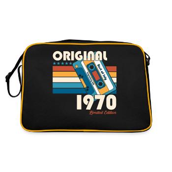 55ème Anniversaire Original Juillet Millésime 1970 - Sac Retro - noir/or - Dos