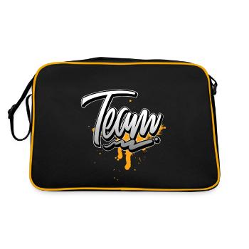 Équipe - Sac Retro - noir/or - Dos