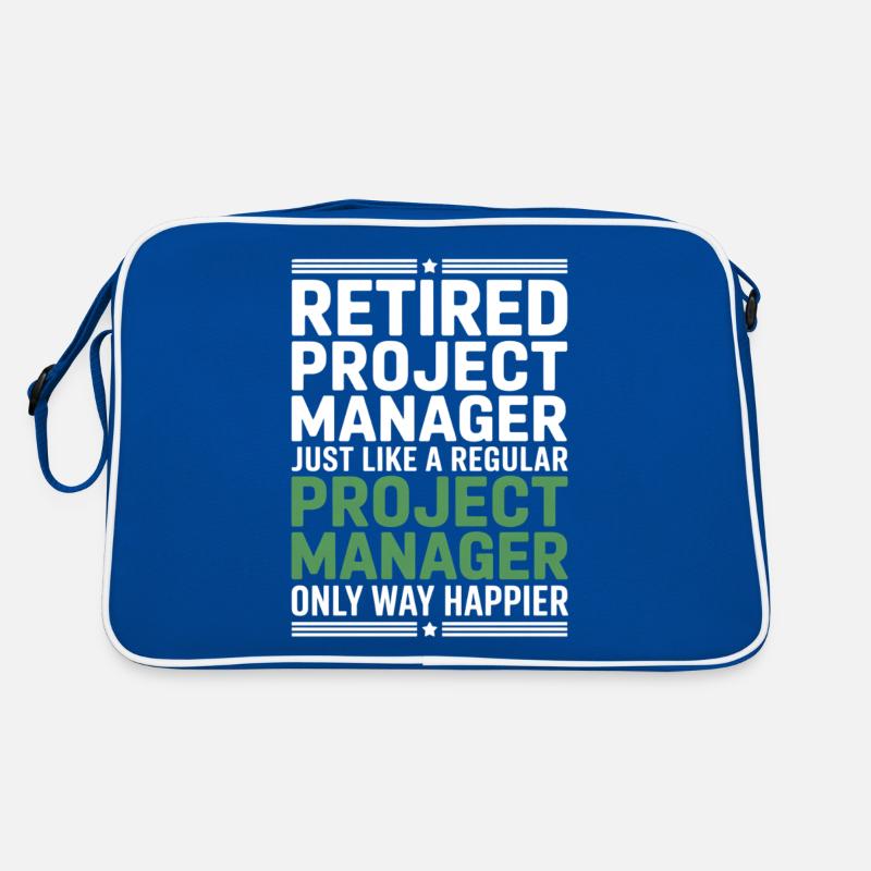 Retired Project Manager Saying Retro Bag