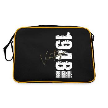 Légende du 77e anniversaire née en 1948 - Sac Retro - noir/or - Dos