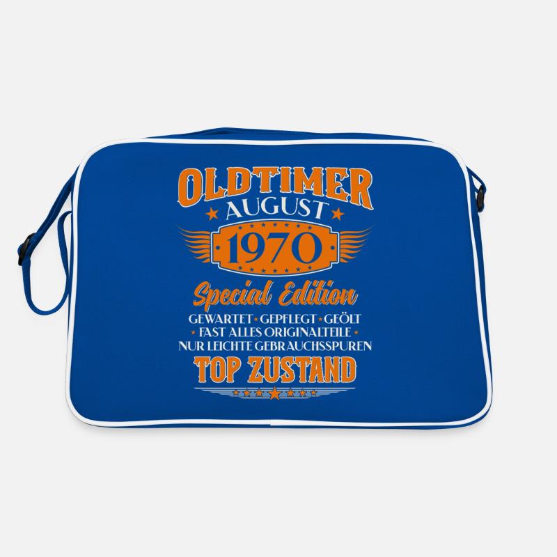 55. Geburtstag Oldtimer August Jahrgang 1970 Retro Tasche