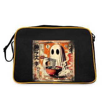 Ramen Ghost Grunge Style d’affiche - Sac Retro - noir/or - Dos