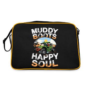 Bottes boueuses Happy Soul Quad Adventure - Sac Retro - noir/or - Dos