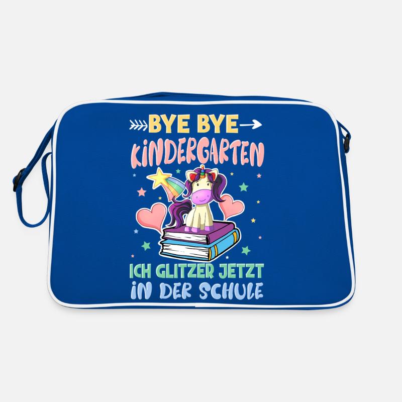 Bye Bye Kindergarten Einschulung Retro Tasche