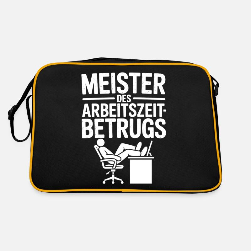 Master of Working Time Fraud Funny Saying Retro Bag