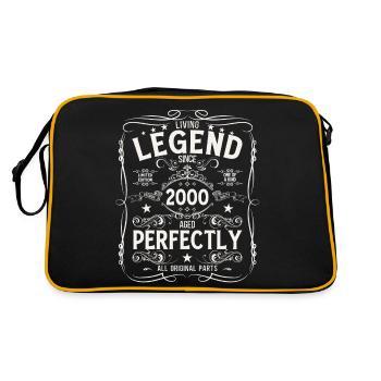 25ème anniversaire cadeau mari Original 2000 - Sac Retro - noir/or - Dos