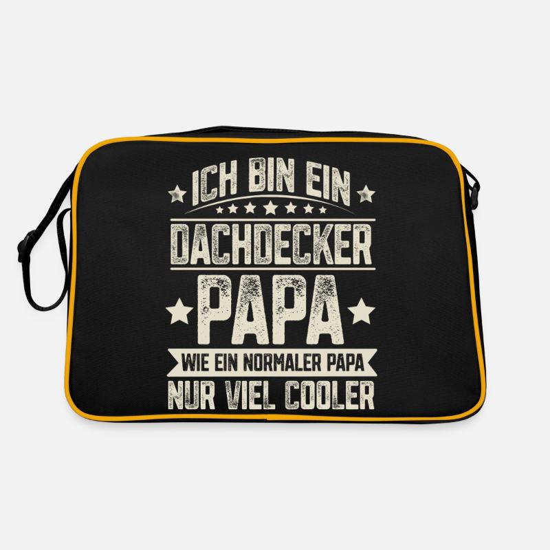 Dachdecker Papa Retro Tasche