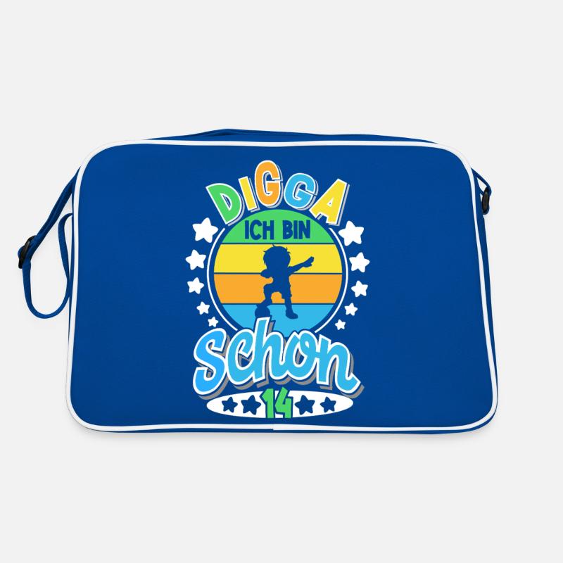 14. Geburtstag Digga Retro Tasche