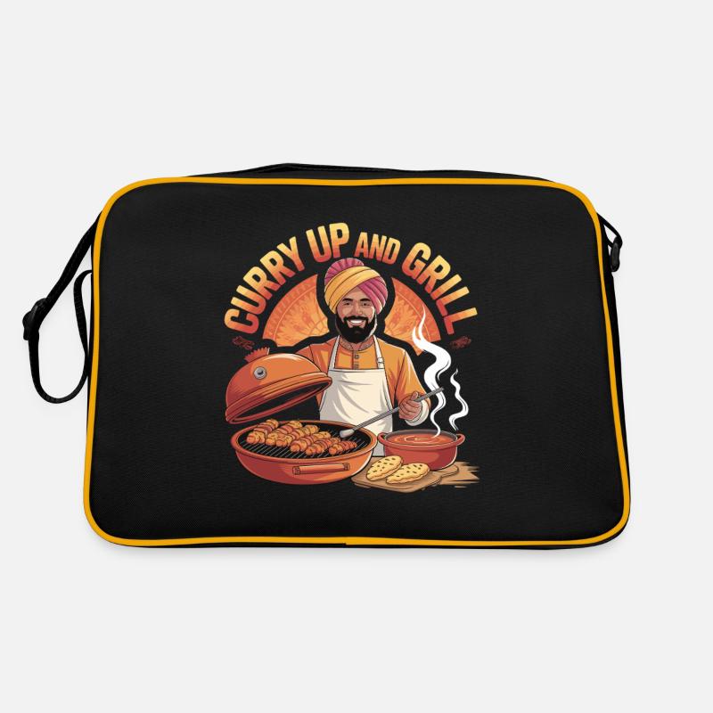 Curry Up et Grill BBQ Inde Cuisson Sac Retro