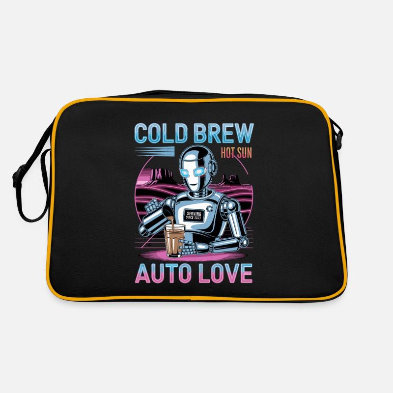 Cold Brew Robot Auto Love Cool Design Sac Retro