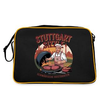 Stuttgart Sizzle Swabian Roast Beef BBQ - Retro Bag - black/gold - Back
