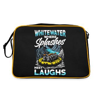 Whitewater Adventure: Where splashes on laughter - Retro Bag - black/gold - Back