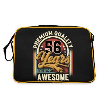 56e anniversaire Vintage - Sac Retro - noir/or - Dos
