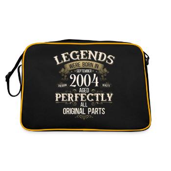 Cadeau 21ème Anniversaire Légende Septembre 2004 - Sac Retro - noir/or - Dos