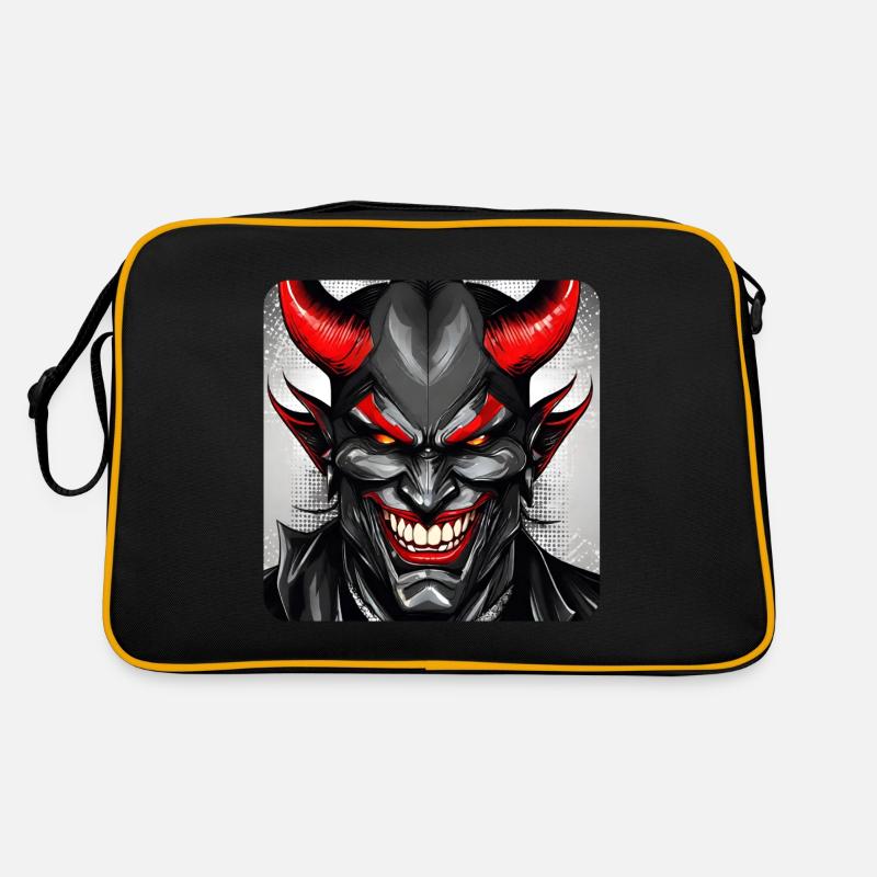 Diable souriant maléfique Sac Retro