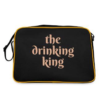 the drinking king - Retro Bag - black/gold - Back