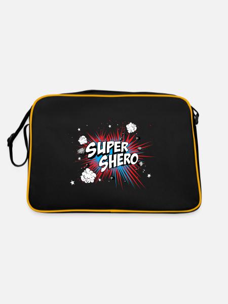 Shero - Retro Tasche - Schwarz/Gold - Hinten