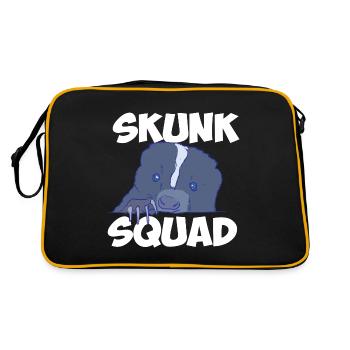 Skunk-Kader - Retro Tasche - Schwarz/Gold - Hinten