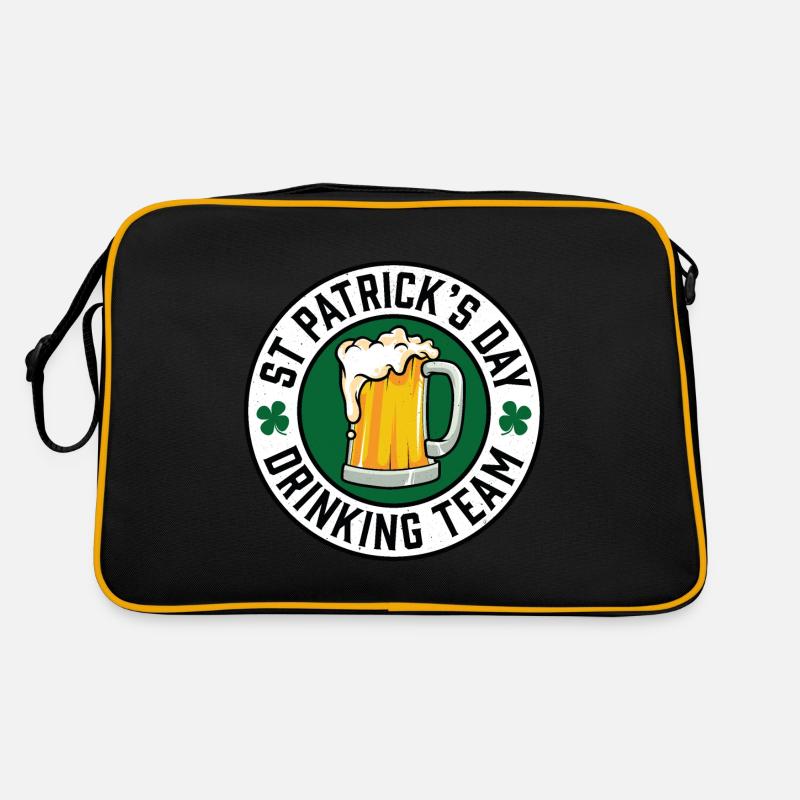 St Patricks Day Drinking Team Retro Bag