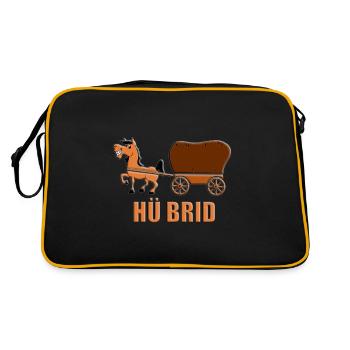 PFERD - PLANWAGEN - HÜ BRID - AUTO - HYBRID AUTOS - Retro Tasche - Schwarz/Gold - Hinten