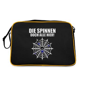 DIE SPINNEN DOCH ALLE HIER! - SPINNER - FIDGET TOY - Retro Tasche - Schwarz/Gold - Hinten