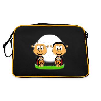 SCHAFE - HALLOWEEN - SÜßES ODER SAURES TOUR - Retro Tasche - Schwarz/Gold - Hinten