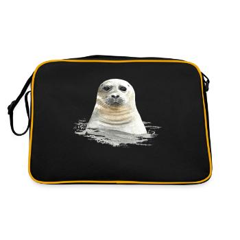 Robbe - Retro Tasche - Schwarz/Gold - Hinten