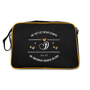 Christian Design croit en Dieu - Sac Retro - noir/or - Dos