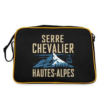 Serre Chevalier - Hautes-Alpes - Sac Retro - noir/or - Dos