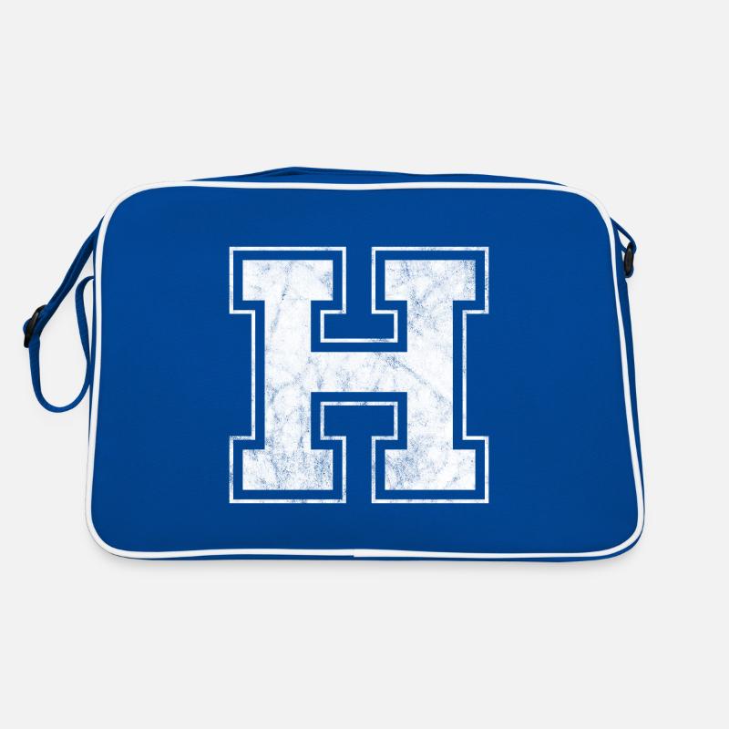 Buchstabe H Retro Tasche