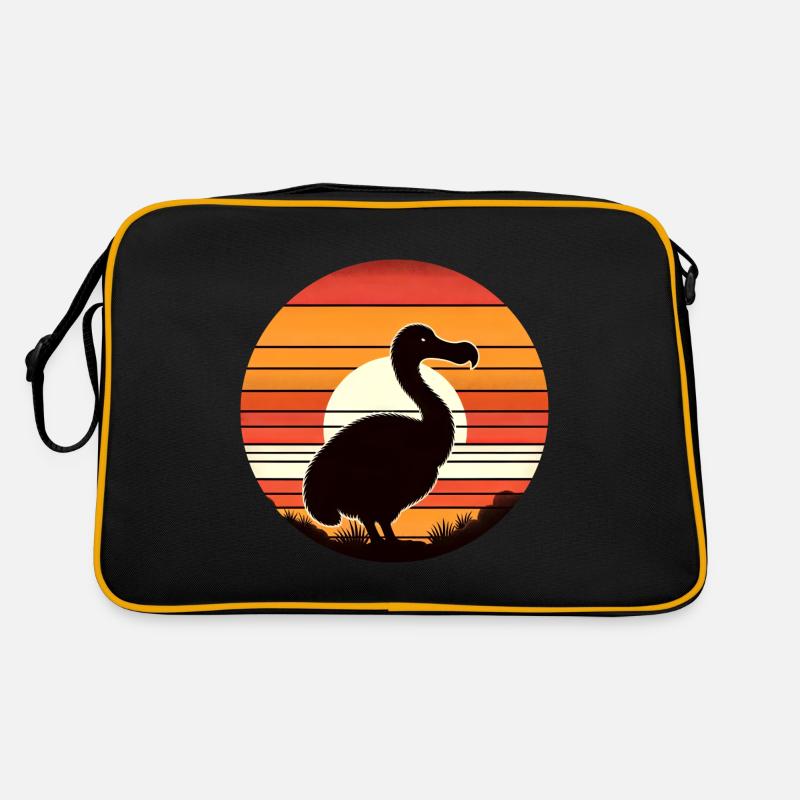 Dodo - Retro Tasche - Schwarz/Gold