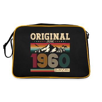 65e anniversaire Original juin 1960 Né en 1960 - Sac Retro - noir/or - Dos