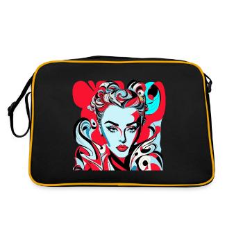 Beauty pop art - Retro Bag - black/gold - Back