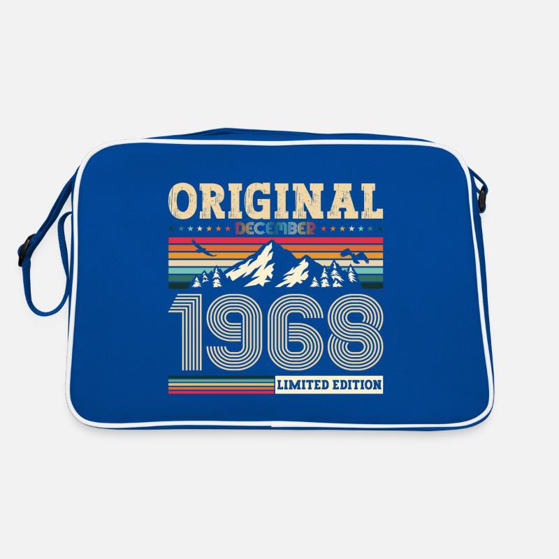 55th Birthday Original December Born 1968 Retro Bag